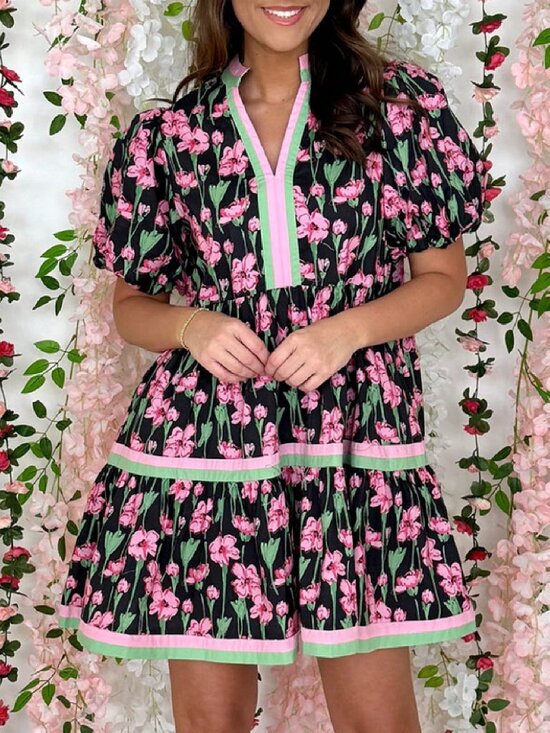 Dresses & Skirts - Black Cute Women's Babydoll Mini Dress